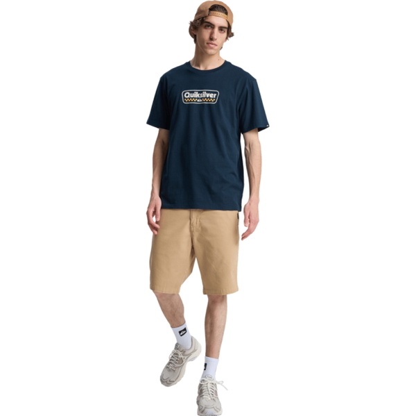 Camiseta De Manga Corta Con Parrilla De Salida Del EV 2026 Quiksilver Hombres EQYZT08288 - Dark Navy